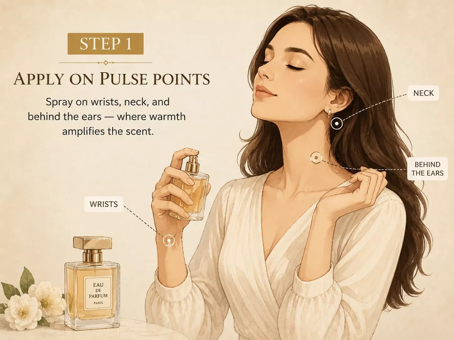 Apply on pulse points